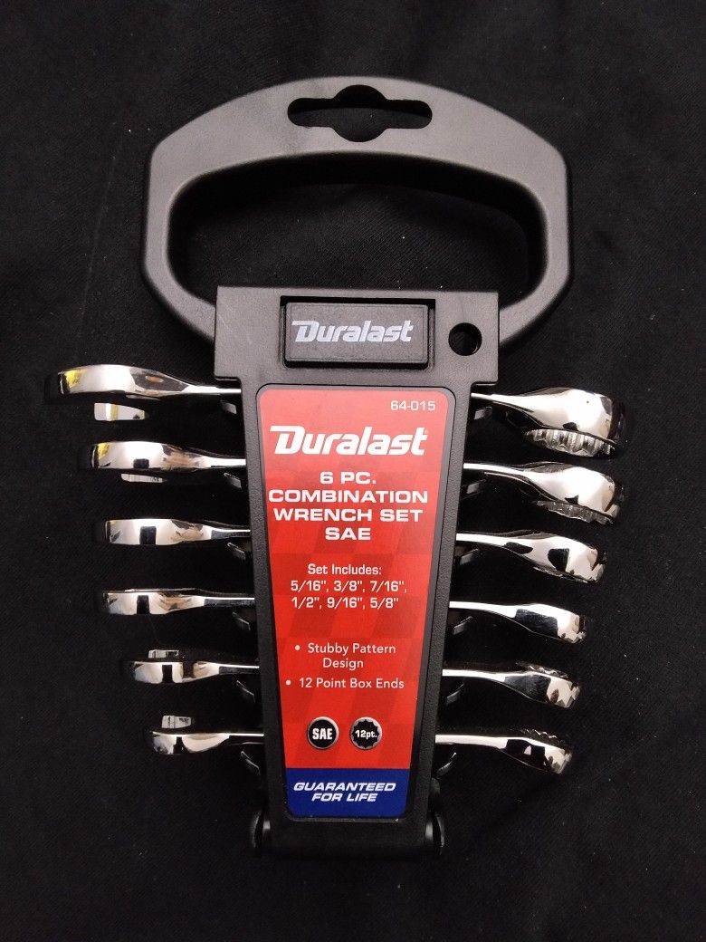 DURALAST 6 PC. COMBINATION WRENCH SET SAE