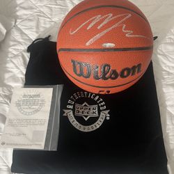 Golden State Warriors Moses Moody Upper Deck Signed Authentic Game Series Wilson Basketball