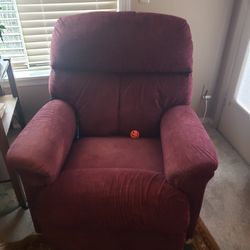 Burgundy Electrictronically Powered Recliner