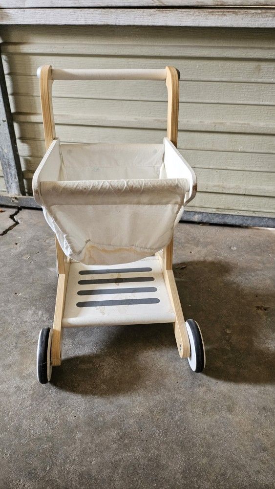 Boho Wooden Shopping Cart