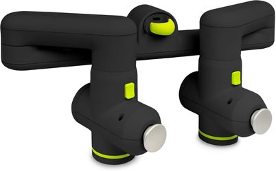 ProsourceFit Dual Pro Percussion Massage Gun, 6 Attachable Pieces for Deep Tissue Relief, Muscle Massager Gun with 4 Speed Levels, Adjustable Handles 