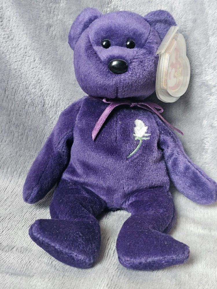 VERY RARE 1st EDITION PRINCESS (Diana) Bear 1997 Ty Beanie Baby