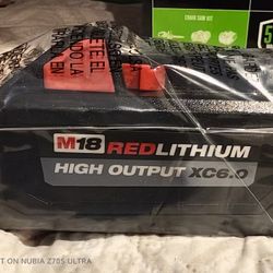 Milwaukee 6 AH Battery New Original 