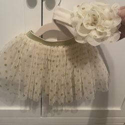 Baby Skirt And Head Bow