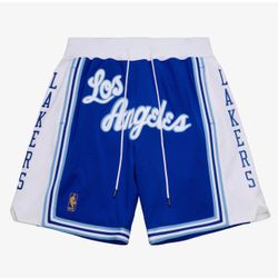 Just Don x Mitchell & Ness Lakers Shorts 1996–97 Royal Size S