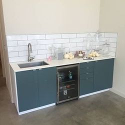 IKEA Gloss Cabinet Drawer fronts and Door fronts, turquoise