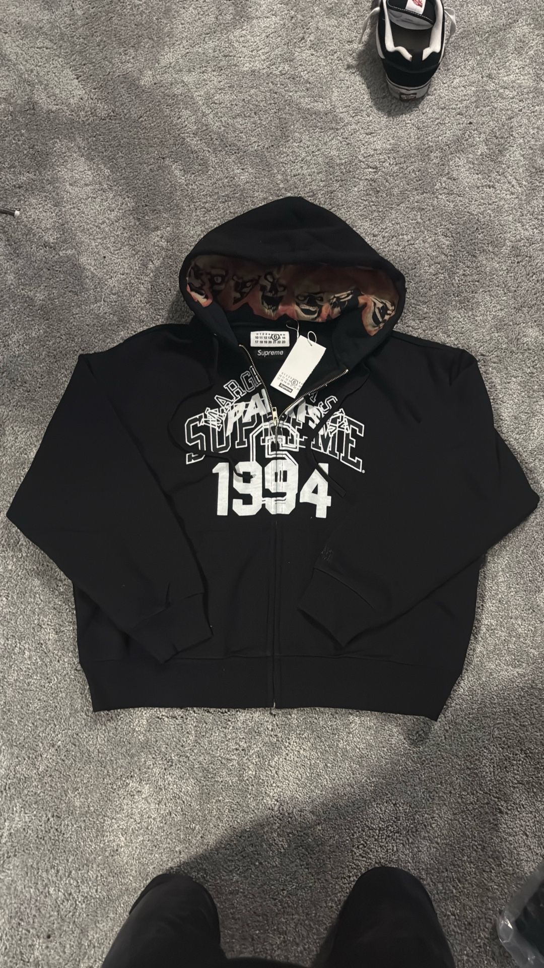 Supreme MM6 Maison Margiela Zip Up Hoodie Medium