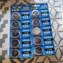 LiCB 10 Pack CR2450 Battery 3V Lithium CR 2450