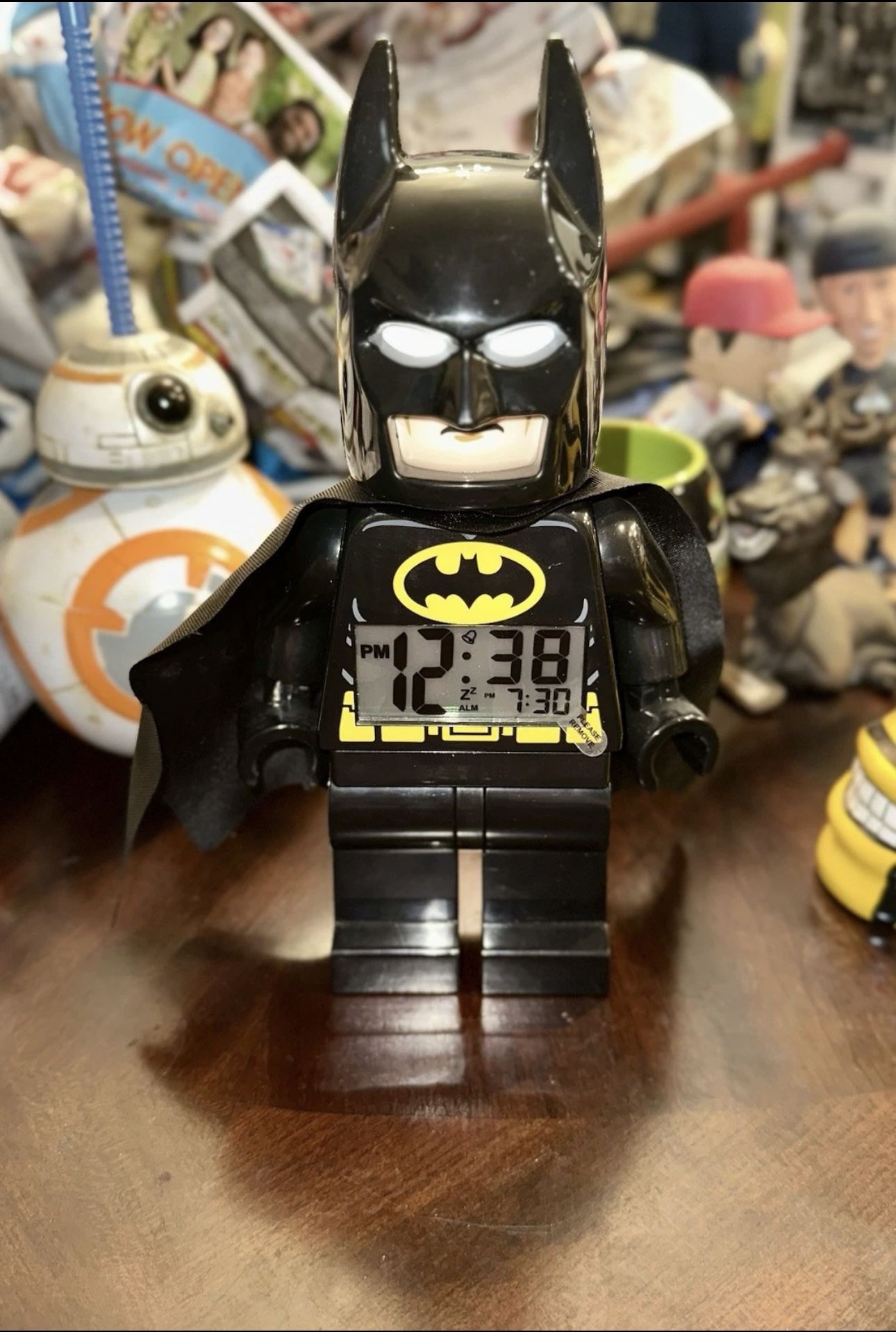 LEGO Batman 10" Digital Display Alarm Clock DC Comics Super Heroes Action Figure