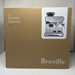 Breville Stainless Steel Barista Express Espresso Machine Light Silver BES870XL