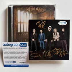 Def Leppard SIGNED Drastic Symphonies CD Autographed COA Authenticated BRAND NEW