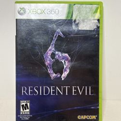 Used Resident Evil 6 (Microsoft Xbox 360, 2012) Tested - Fair Condition!