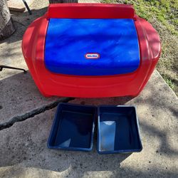 Little Tikes Sort N Store Kids Toy Storage Chest Red and Blue for Sale in Rowlett TX OfferUp