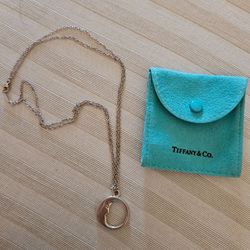 2003 TIFFANY & CO MAN IN THE MOON DOUBLE CHAIN SILVER 925 NECKLACE