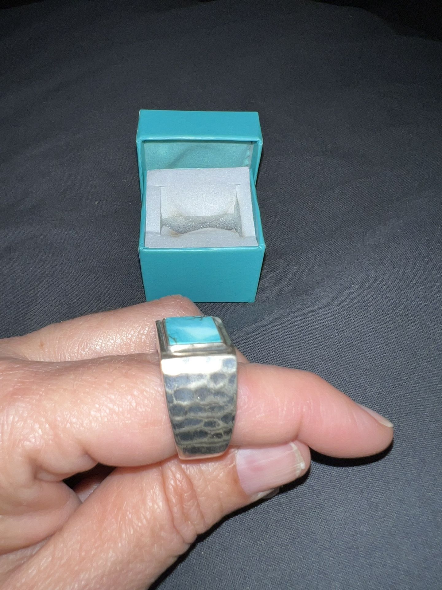 Sterling silver turquoise ring