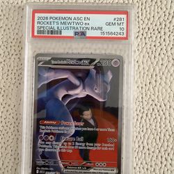 Pokemon Mewtwo Ascended Heroes SIR PSA 10