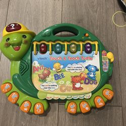 v tech touch & teach turtle