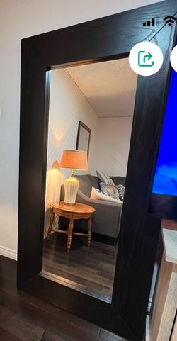 Large Dark Brown mirror