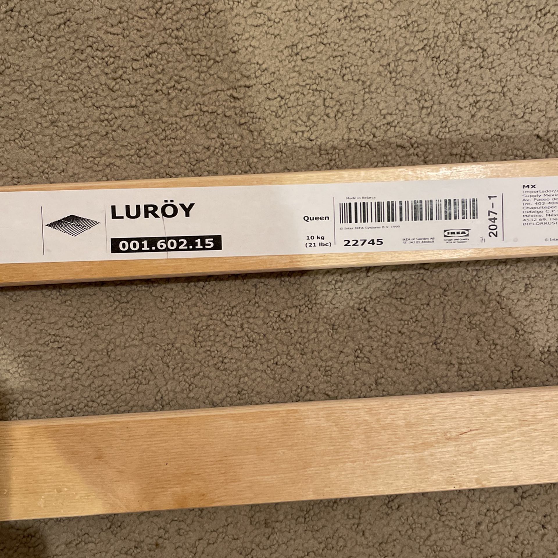 IKEA Queen Bed Slats Luroy 001.602.15 