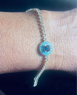 7.5” Tennis Evil Eye Bracelet