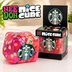 Starbucks NeeDoh Nice Cube Squishy ⭐️☕️ | Viral Confetti Fidget Toy