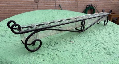Wrought Iron Mantle Candle Holder