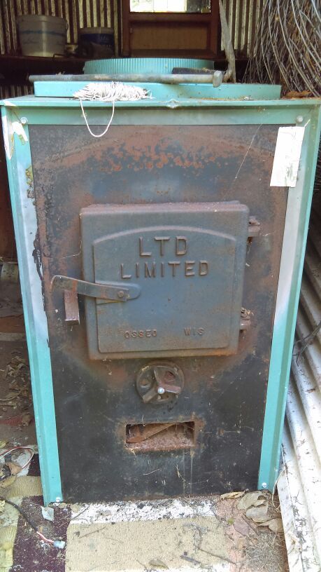 Free standing wood furnace to hook up to ductwork wire