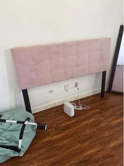 Pink queen size headboard