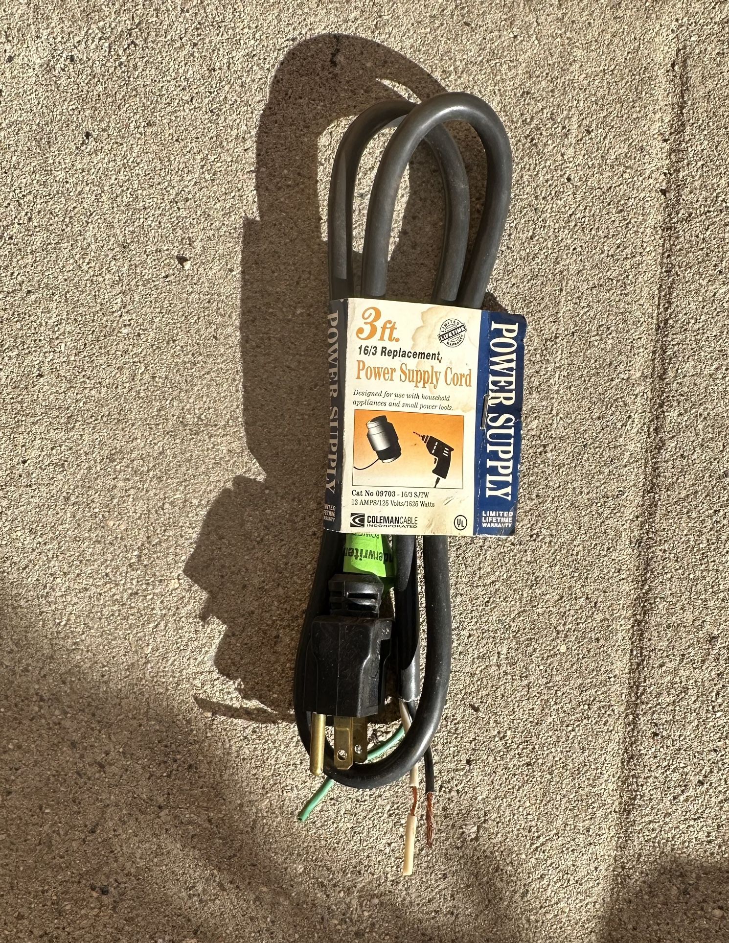 Power Supply Cord - Power Supply Cable