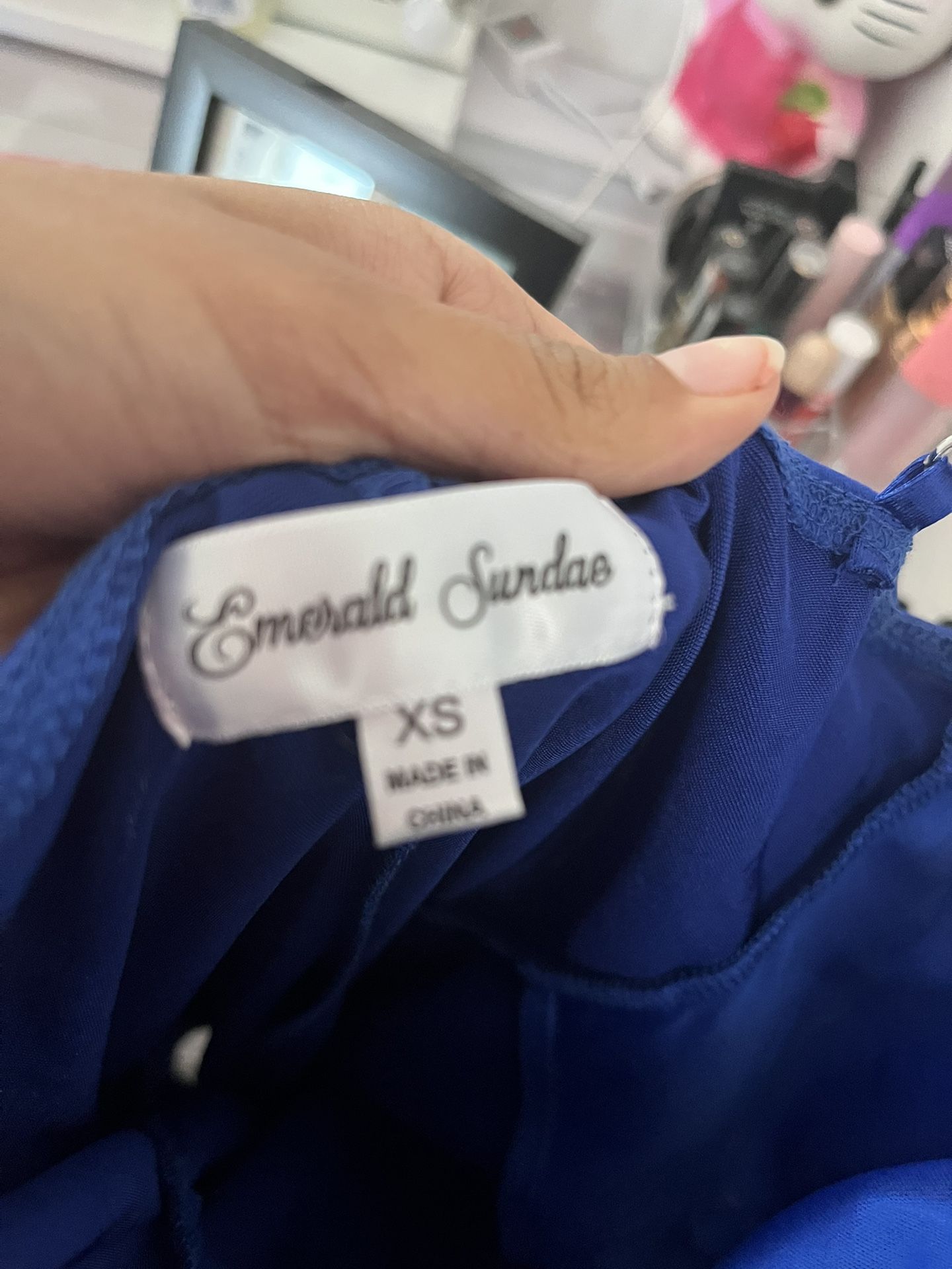 Blue Hoco Dress