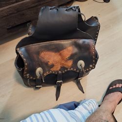 Leather saddlebags For Harley Davidson Or Indian