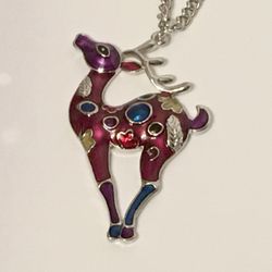 Reindeer Pendant Necklace