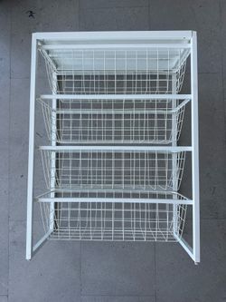 4 drawer metal storage organizer