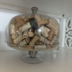 Cake Dessert Glass Container Lid 