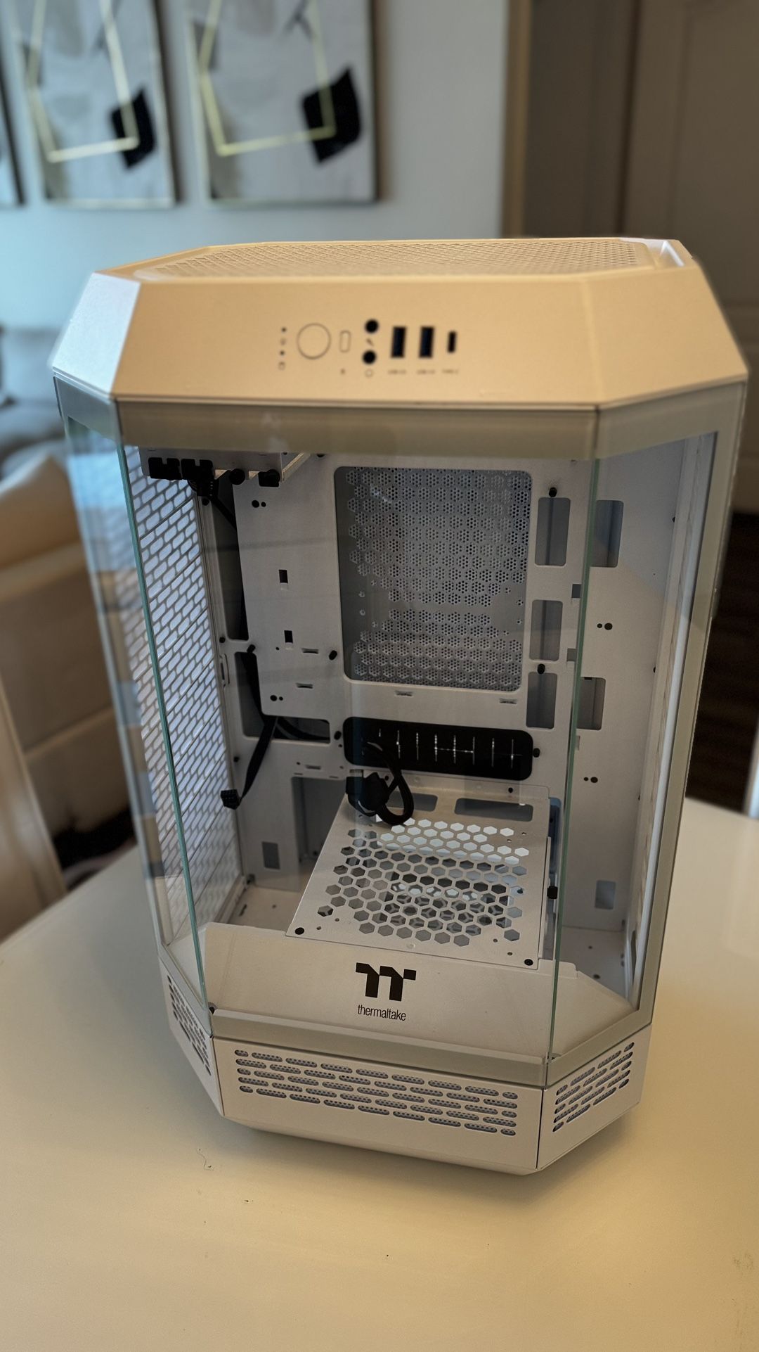 Thermaltake Tower 300 Micro-ATX Case Support Up to 420mm AIO Stand Kit Allows Horizontal Mount