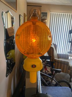 Construction lamp warning  not sure if it’s toy or really used as one