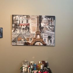 Canvas Eiffel Tower Picture Frame