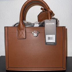 New True Religion Brown Handbag Tote With Tags