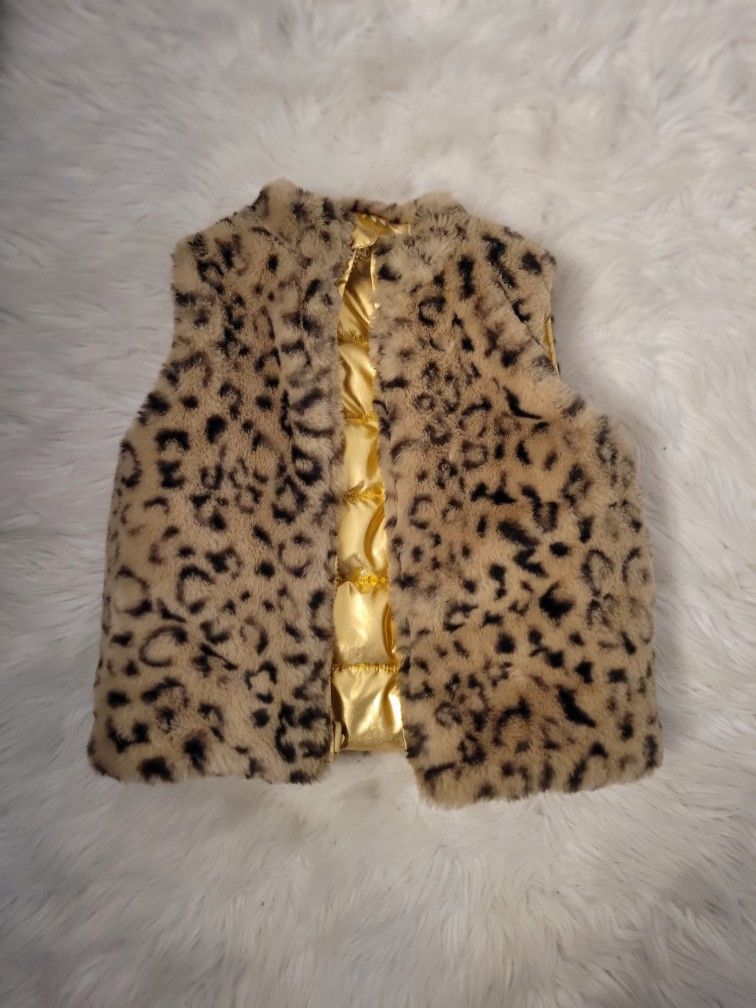 Epic MACY'S 2-3T Cheetah Print Reversible toddlers Vest
