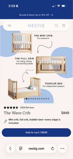 Nestig wave crib