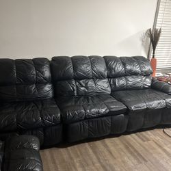 Genuine Leather Sectional