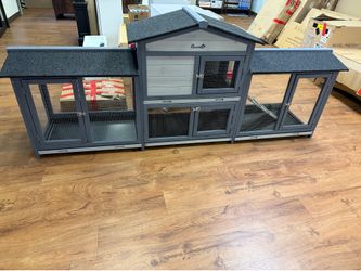 Paw hut! Rabbit hutch or chicken coop