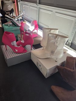Stilletos..Kitten Heals..Low Heals And Boots Size 8-11