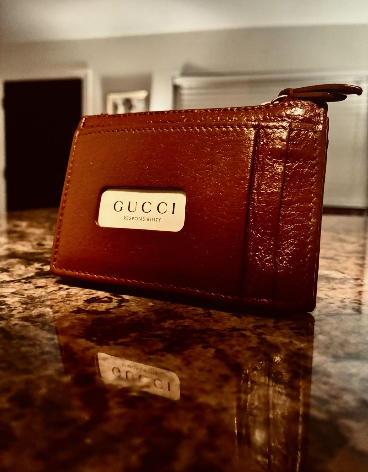 Gucci GG Marmont Fragment Zip Card Holder