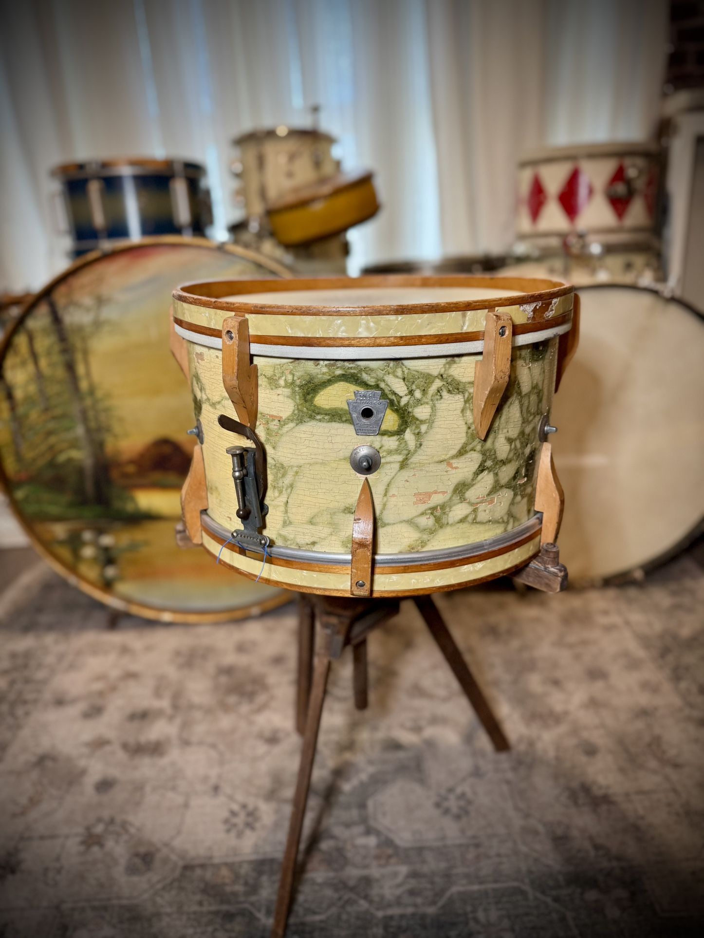 40s Ludwig WFL victorious Snare Drum 