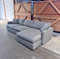 Crate and Barrel Sectional couch sofa