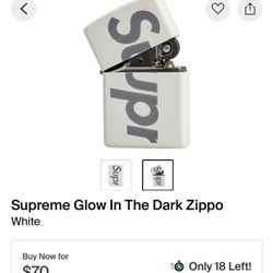 Supreme Glow In Dark Zippo Lighter