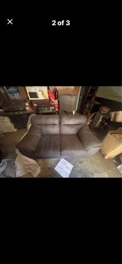 Dark grey Loveseat