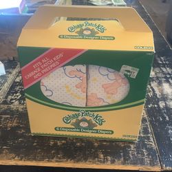 Rare 1984 Cabbage patch doll diapers missing 1 diaper / 5new diapers