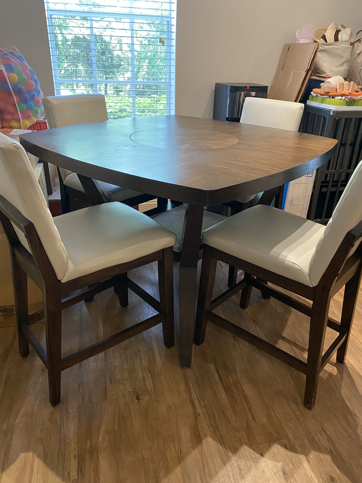 Counter Height Dinning Table (Chairs Not Included)